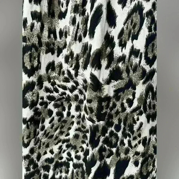 Suzy Shier Womens Brown Leopard Animal Print Summer Coastal Midi Skirt XS - Picture 3 of 8